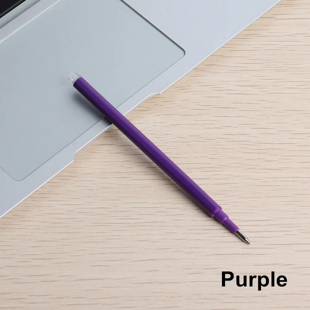 1pcs Capacitive Ballpoint pen with Erasable and Touch Screen Stylus for student or office - Color: pen refil purple
