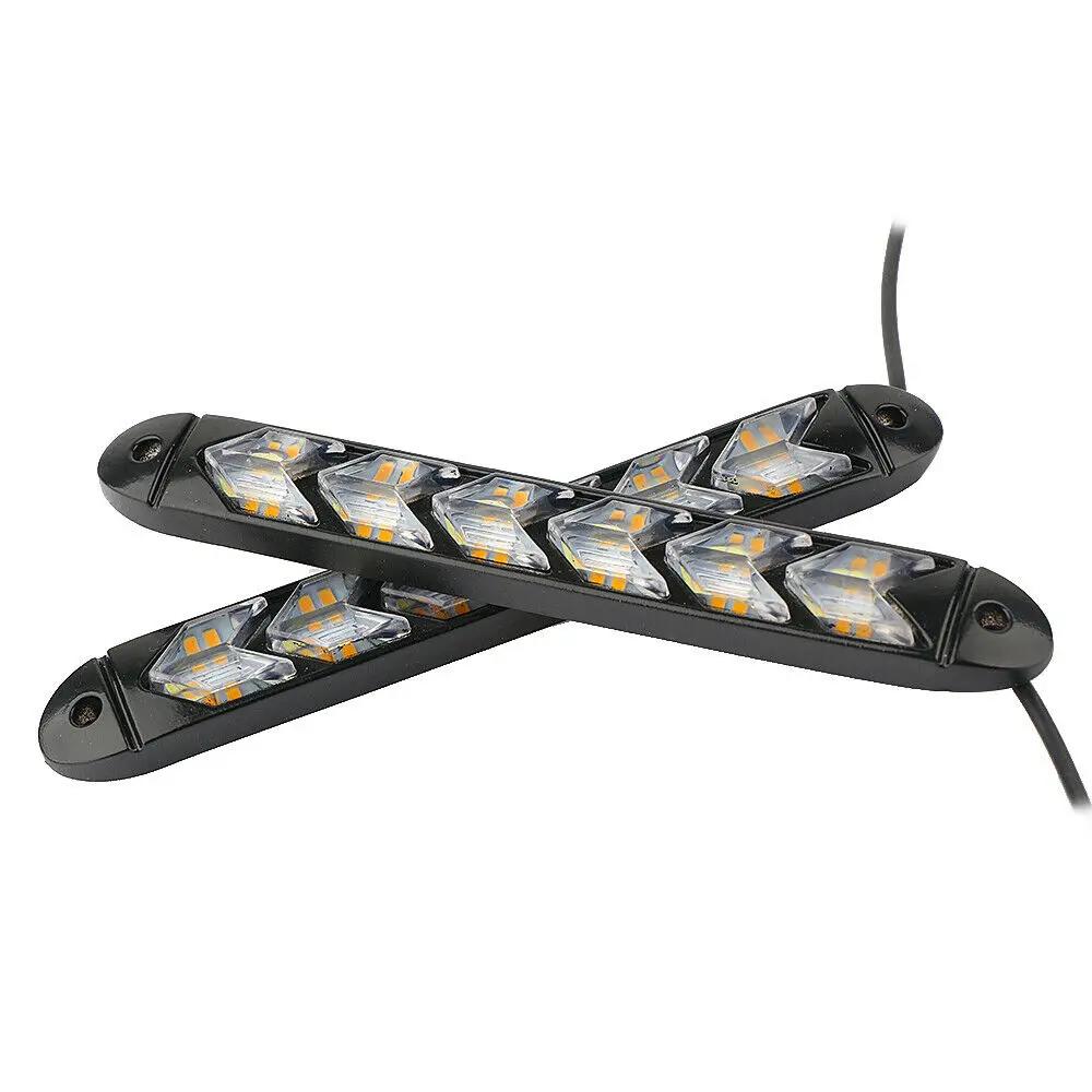 Fuleem 2 шт. Плавная Светодиодная лента с 6 светодисветильник светодиодный мигающая