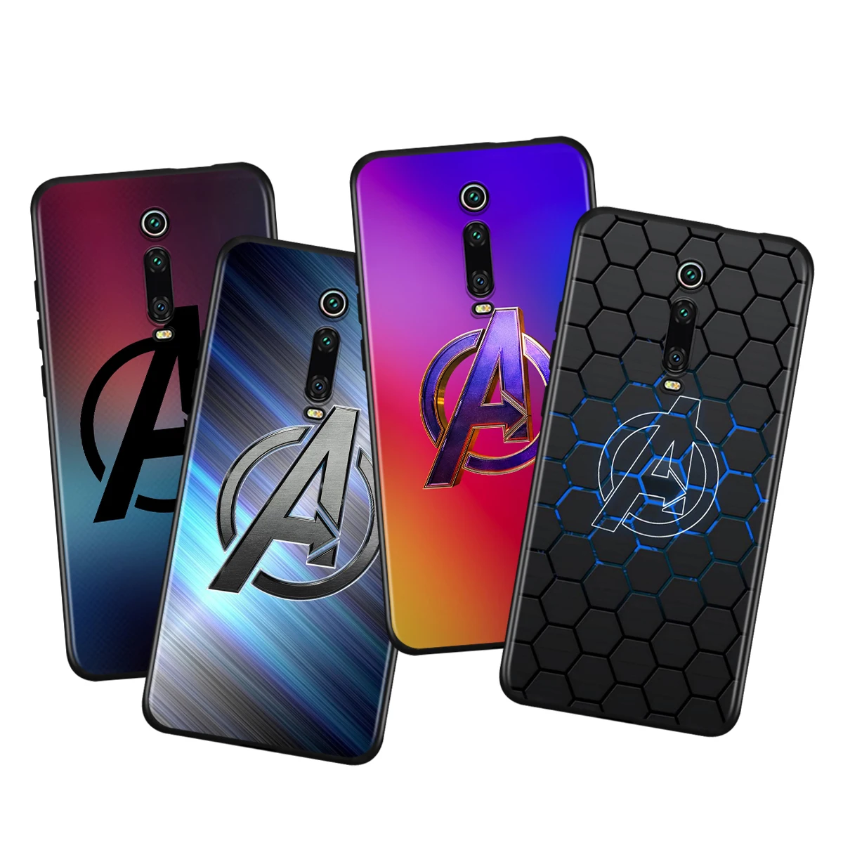 

Marvel Avengers Logo Marble Silicone Cover For Xiaomi Redmi K40 Gaming K30i K30T K30S K30 Ultra K20 10X Pro Black Phone Case