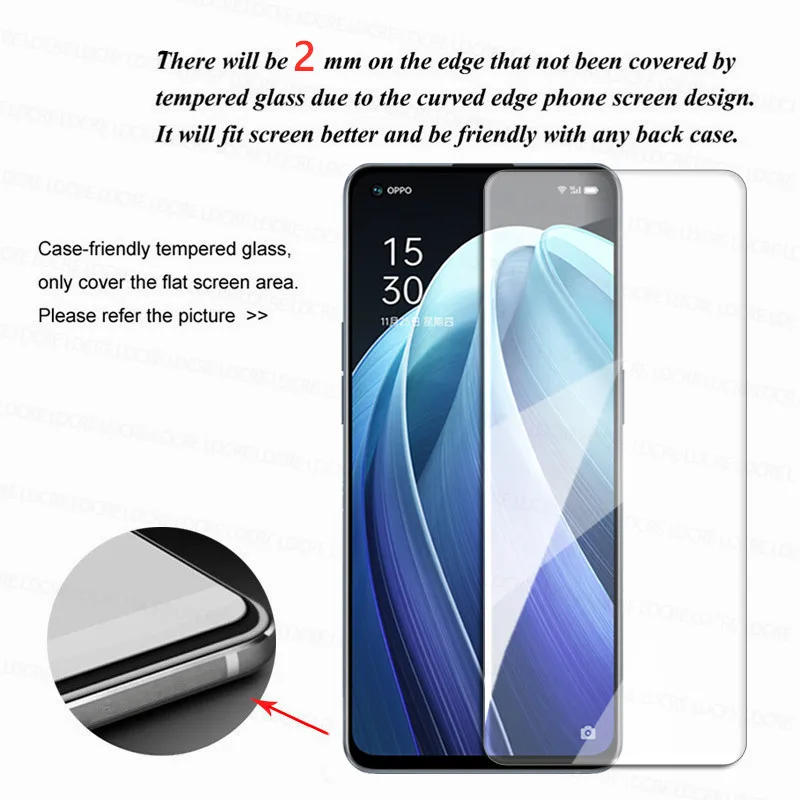 9h glass for oppo reno7 5g screen protector glass for reno7 5g tempered glass protective film for reno 7 6 5 4 pro a74 a54 glass free global shipping