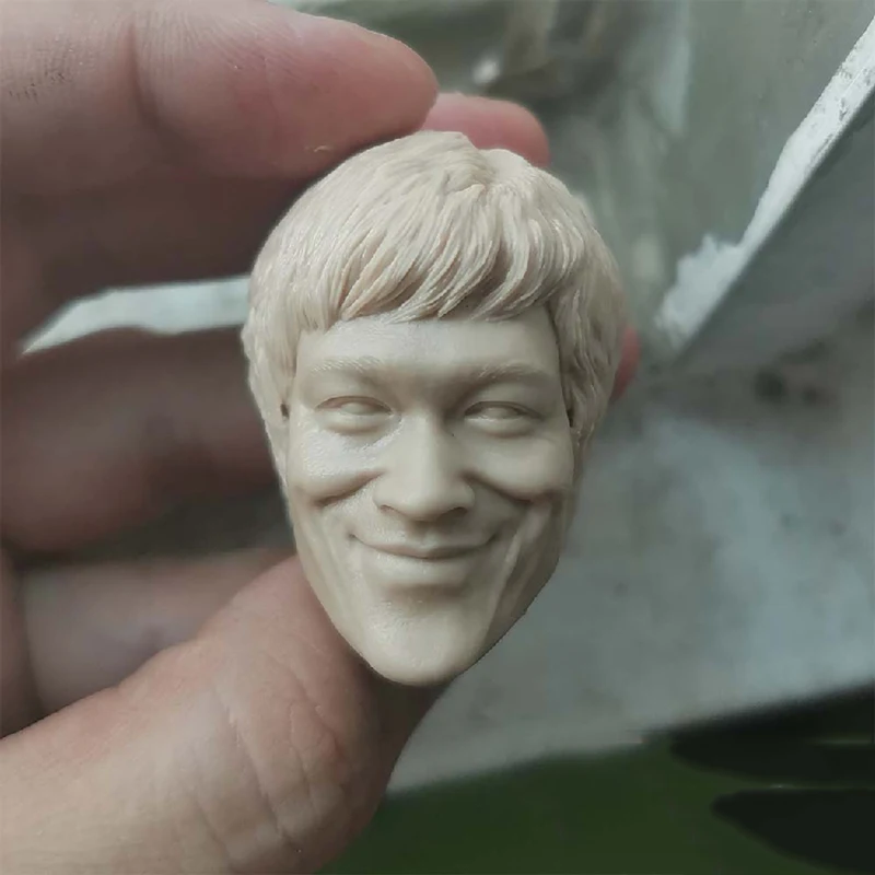 

1/6 Famous Star Smiling Face Version Unpainted Head Models Sculpt for 12''Figures