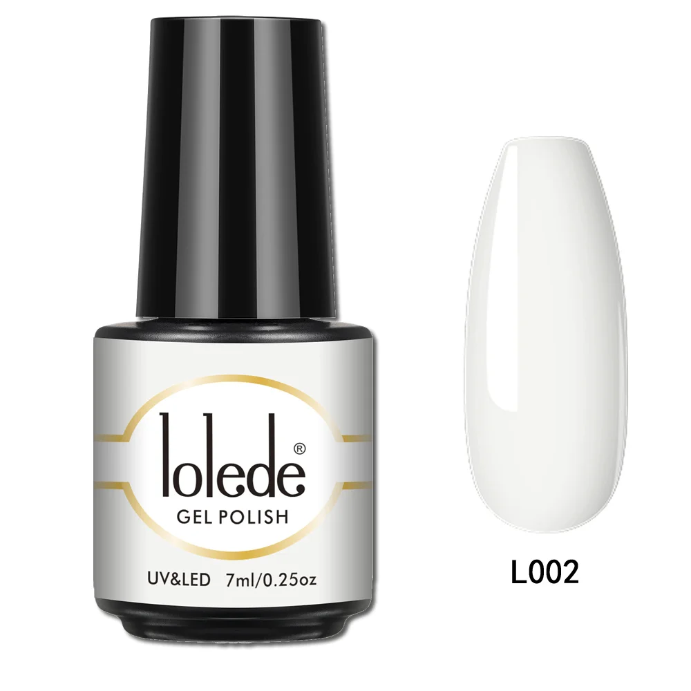 

1@# White Gel Polish Set Manicure for Nails Semi Permanent Vernis Top Coat Uv Led Gel Varnish Soak Off Nail Art Gel Nail Polish