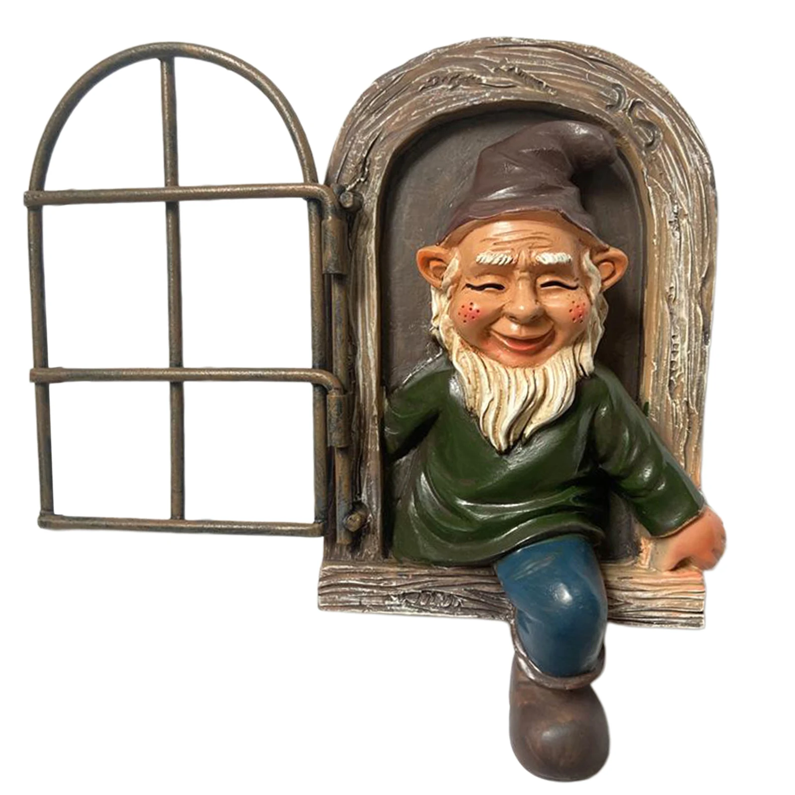 

Elf Out The Door Tree Hugger Lawn Arts Outdoor Resin Garden Decor Tree Sculpture