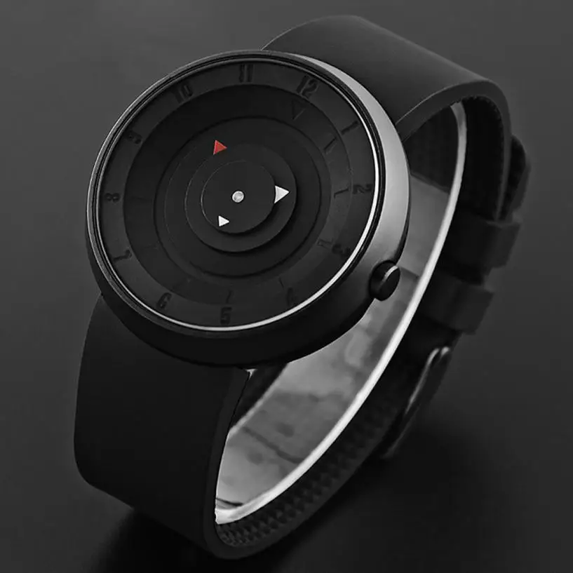 2020 горячая распродажа мужские часы модные креативные женские унисекс черные