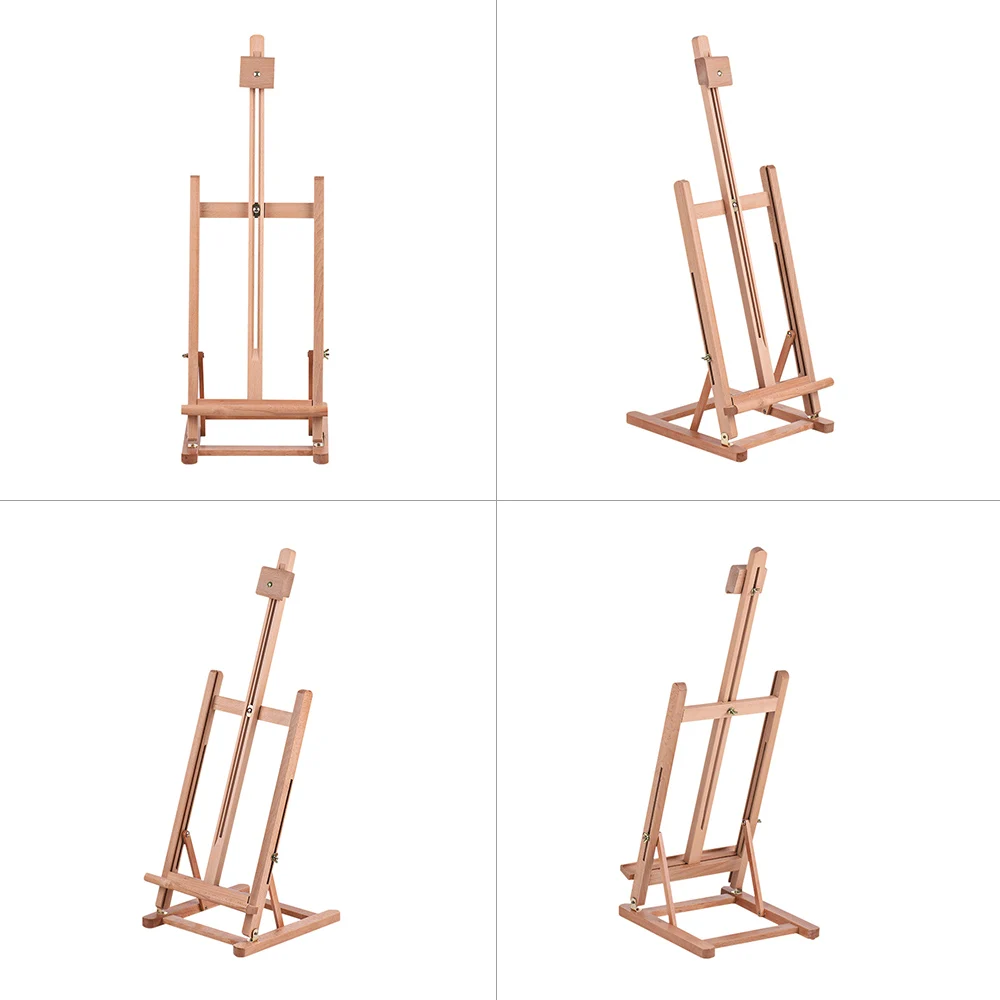 Регулируемый Настольный h образный деревянный мольберт собранные