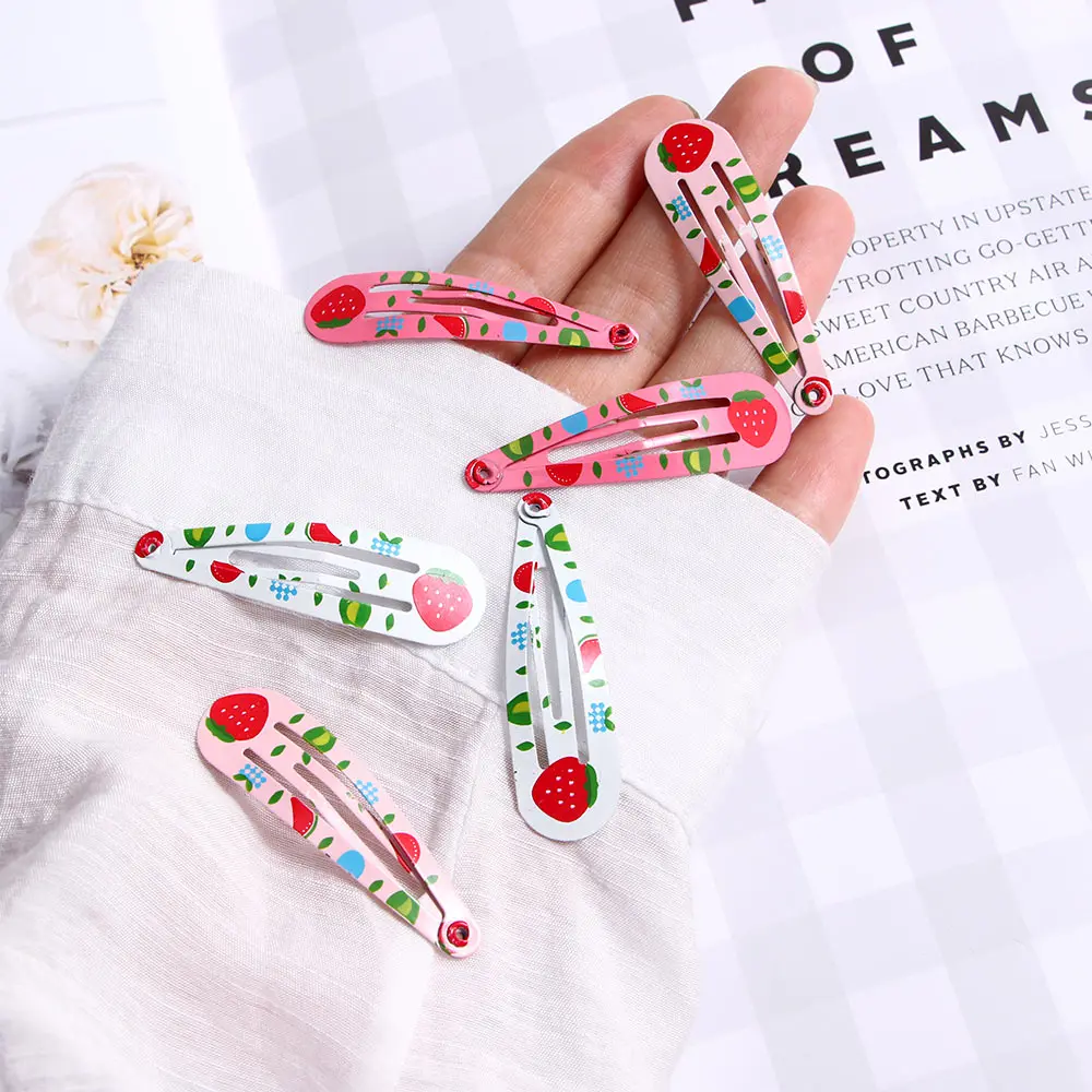 6 шт./компл. Милая вишня Заколка цветок заколки для волос Детские Девочки Клубника