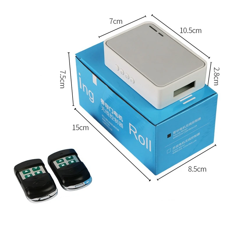 Рулонный трубчатый моторный контроллер беспроводной двери гаража Электрический