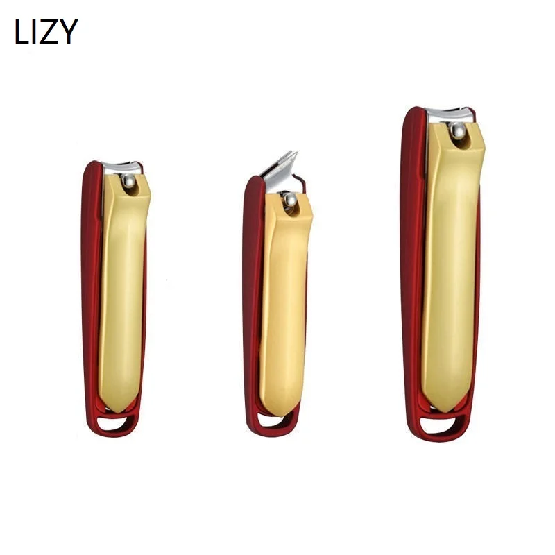 

Машинка для стрижки ногтей LIZY из нержавеющей стали, дорожные ножницы для ногтей, триммер для ногтей, плоскогубцы, инструмент для педикюра