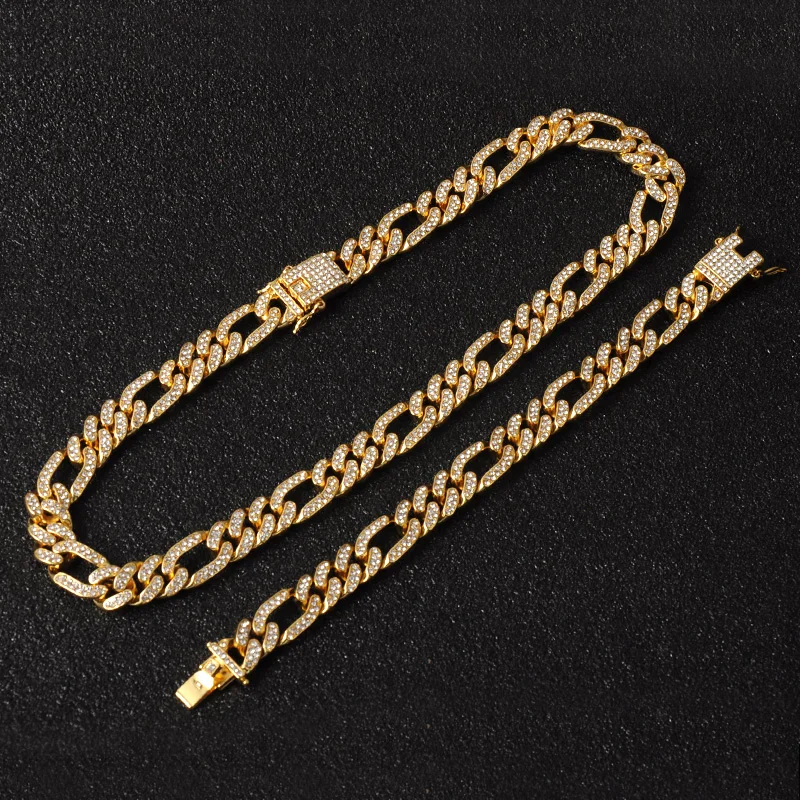 Хип хоп 1 комплект 13 мм золото ледяной инкрустированный Стразы Майами