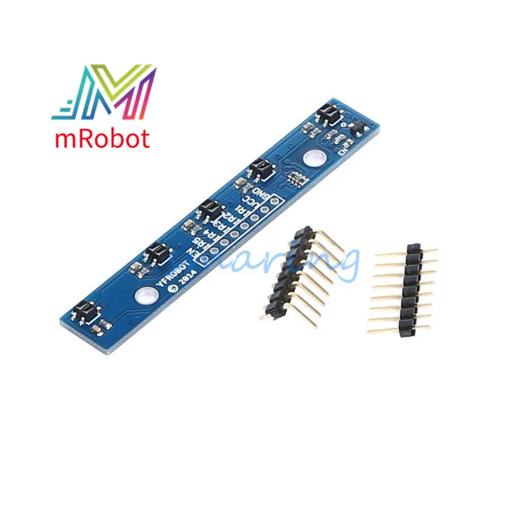 3.3-5V Obstacle Avoidance Infrared Tracking Sensor Module 5-way Probe For Arduino Robot Smart Car Kit QTR-5RC | Игрушки и хобби