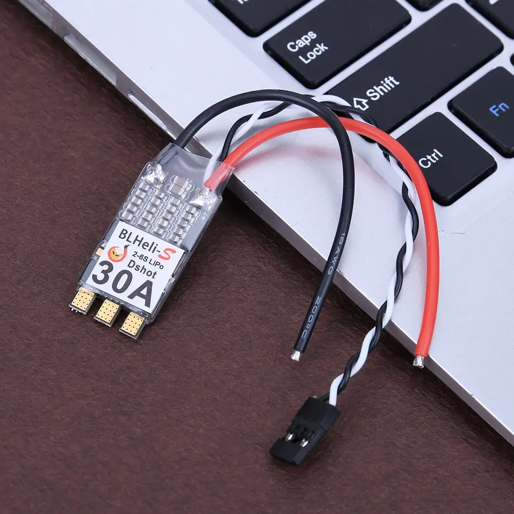 

DYS XS30A 30A BLHeliS oneshot FPV mini ESC Electrical Speed Controllers Solder 3-6S Support Oneshot 42 for FPV Quadcopter