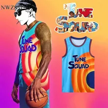 Custom jersey  Movie Space Jam JAMES 6# 23#  Tune Squad Basketball Jersey Set Sports Air Slam Dunk Sleeve Shirt Singlet Uniform
