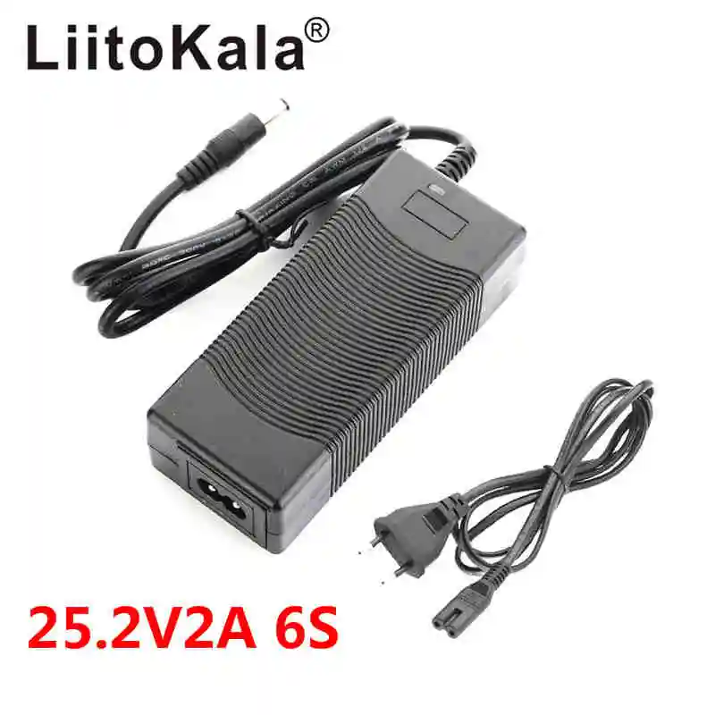 

LiitoKala 6S 25.2V 2A 24V Battery pack Power Supply lithium Li-ion batterites Charger AC 100-240V Converter Adapter