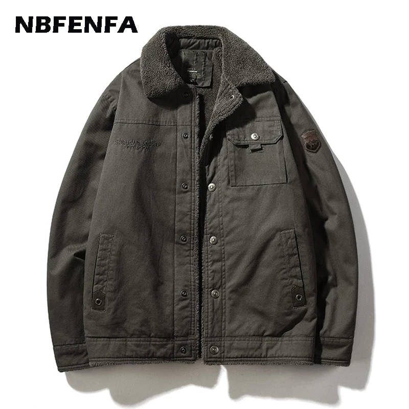 

Winter Men Fleece Jackets Windbreaker Warm Parkas Coats Male Sport Outwears Men Clothing Sportswear Fashion Thick Jacket LX170