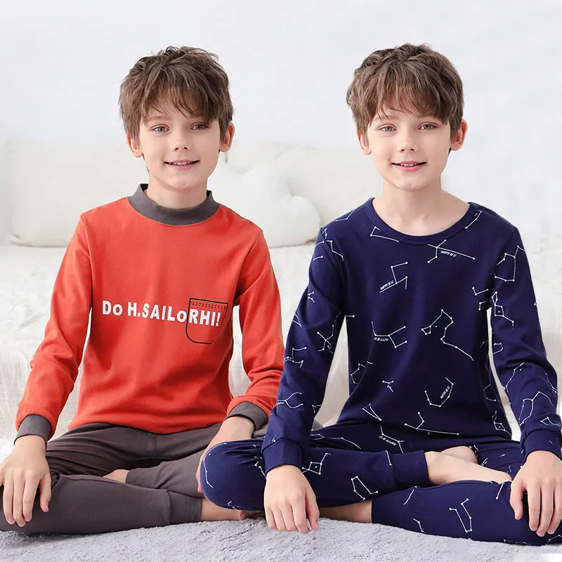 

Kids Sleepwear Pajamas Baby Boy Spring Cotton Sets Boys Homewear Children Pyjamas Toddler Nightwear Clothes for Teenage 4-18Year