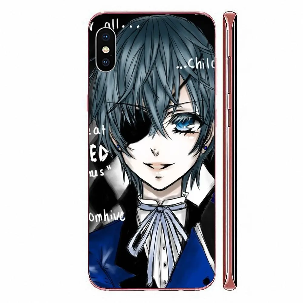 Япония Аниме Kuroshitsuji Черный Дворецкий Ciel для Sony Xperia XZS XA1 L1 XA X Z Z1 Z2 Z3 Z4 Z5 XZ1 Compact E5 XZ