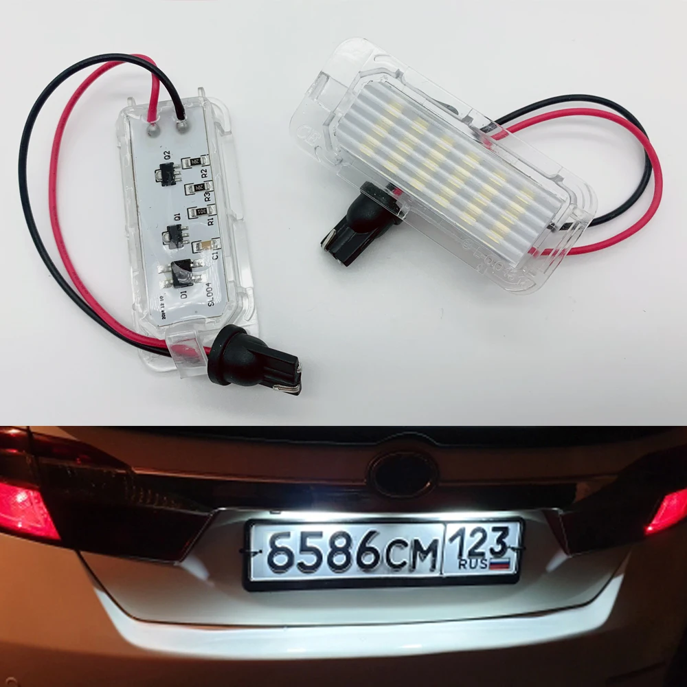 Освещение номерного знака для Focus ford mondeo mk4 kuga fiesta s-max galaxy c-max 2 шт. - купить по