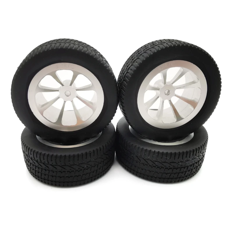

4PCS Tires Wheels Rims Set Assembled Tyre for WPL D12 RC Crawler Car 54DF