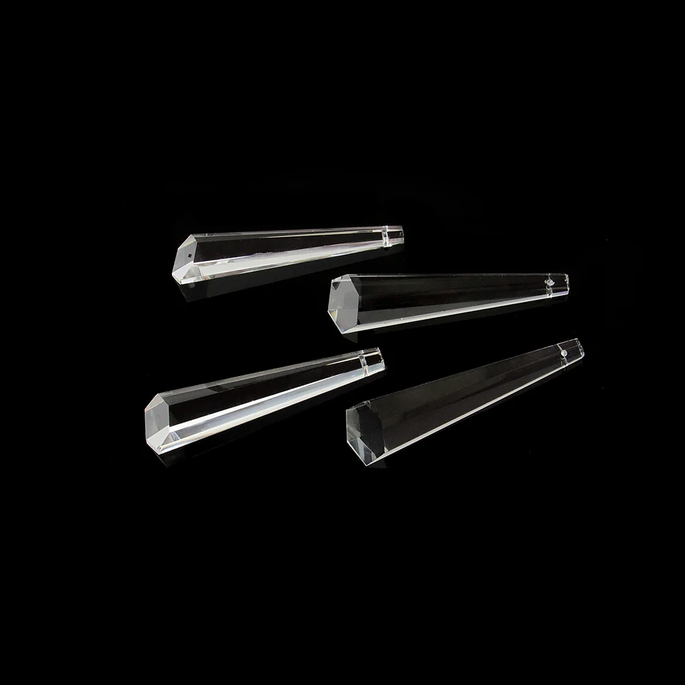 

63mm/76mm Glass Crystal Prisms Pendants A Chandeliers Parts Lustres Clear Lamp Lighting Hang Drops