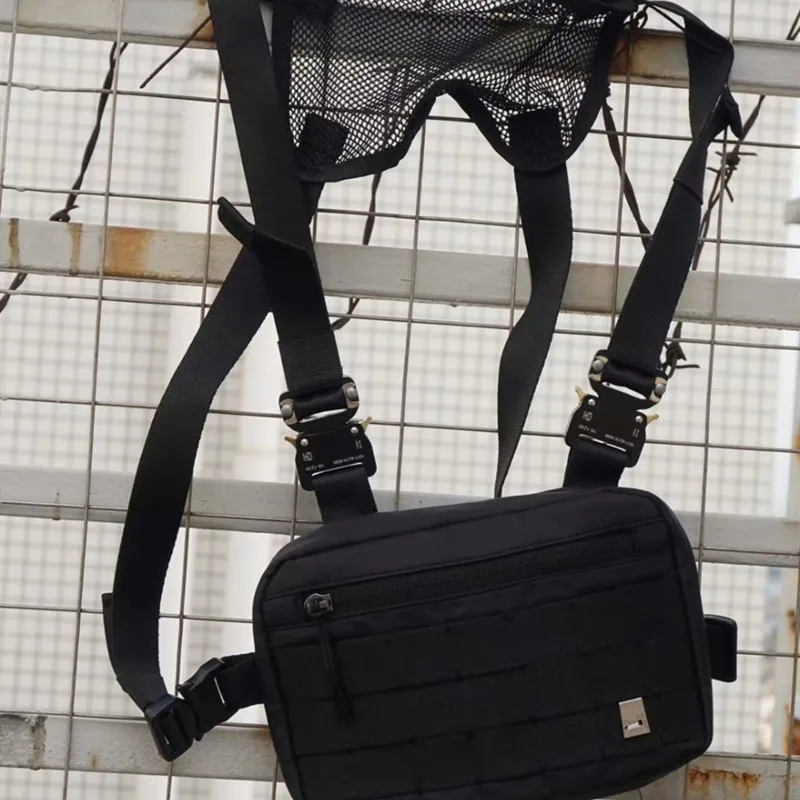 

Металлическая кнопка 1017 ALYX 9SM функциональные тактические нагрудные сумки 2 пряжки ALYX сумка Kanye West мужские женские мужские рюкзаки