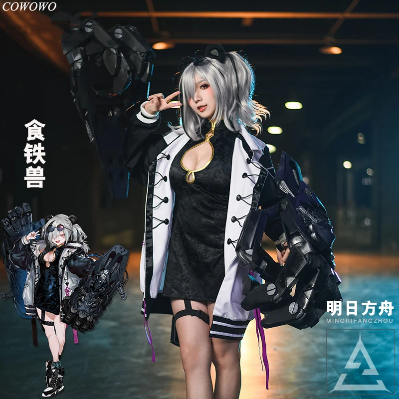 Аниме! Arknights Feater Cheongsam боевой костюм сексуальная униформа косплей на Хэллоуин