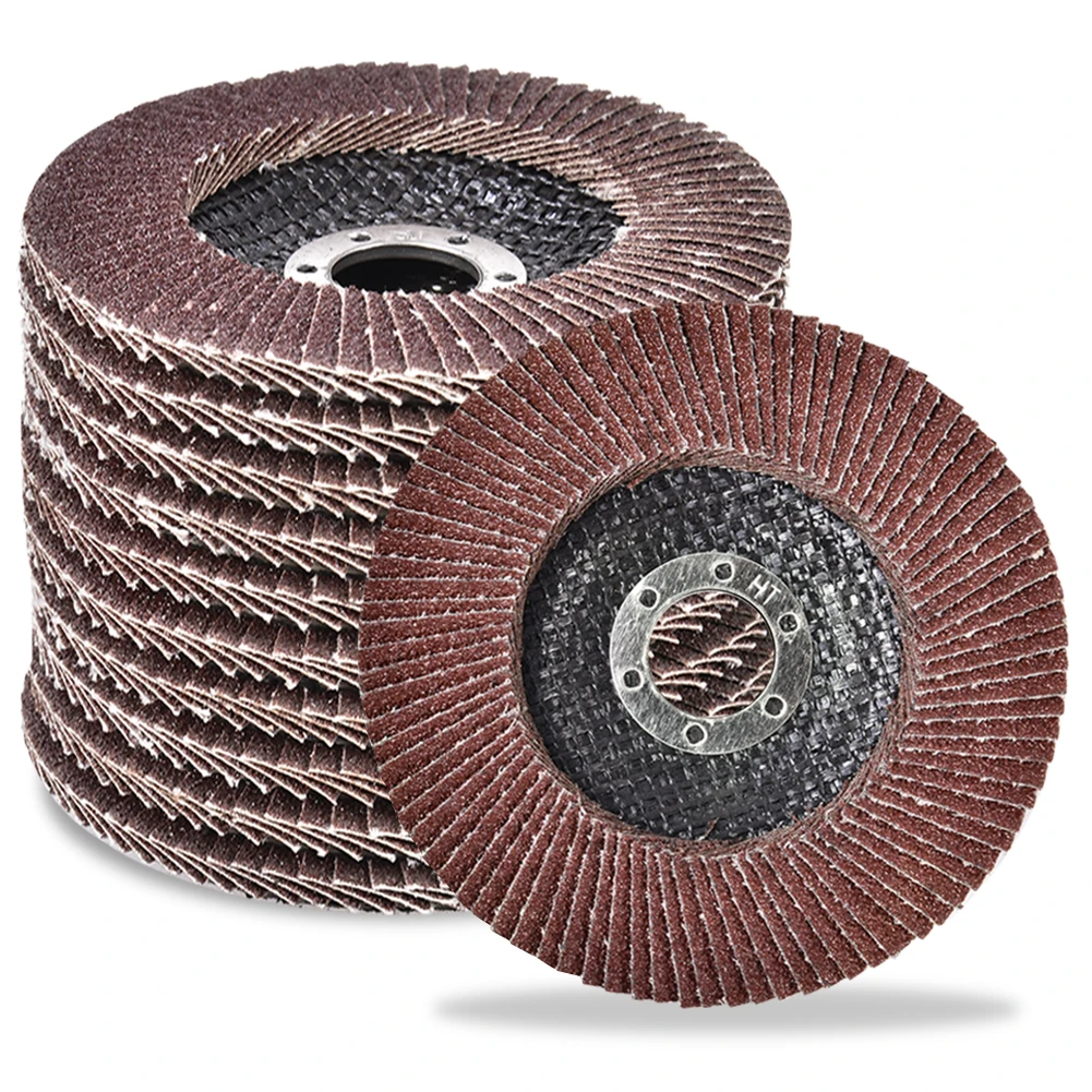 

10PCS 406080120 Grit Grinding Wheels Flap Sanding Discs 115mm Angle Grinder Discs Metal Plastic Wood Abrasive Rotary Tool Modern
