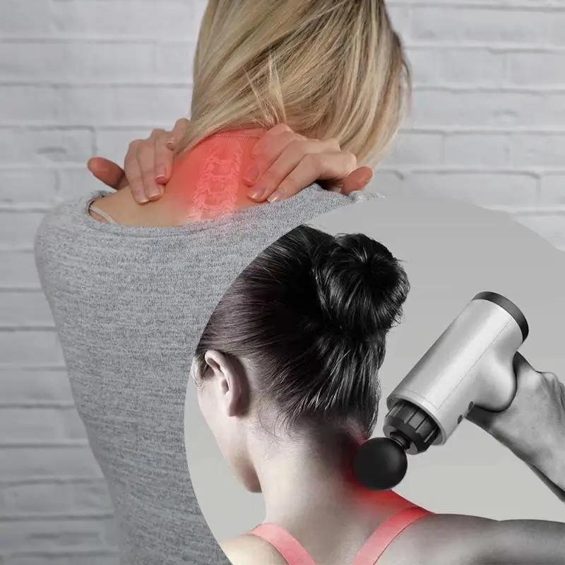 Массажный пистолет для мышц Вибрационный массажер глубокой терапии