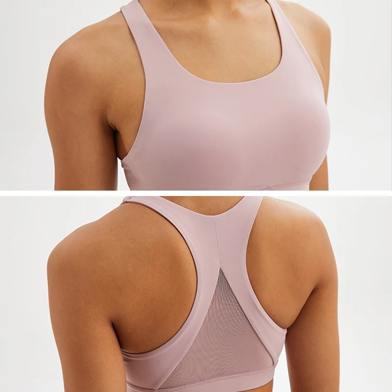 

CHAIFENKO Women Sport Yoga Bra Sexy Back Absorb Sweat Shockproof Elasticity Breathable Vest Tops Gym Fitness Running Yoga Bra