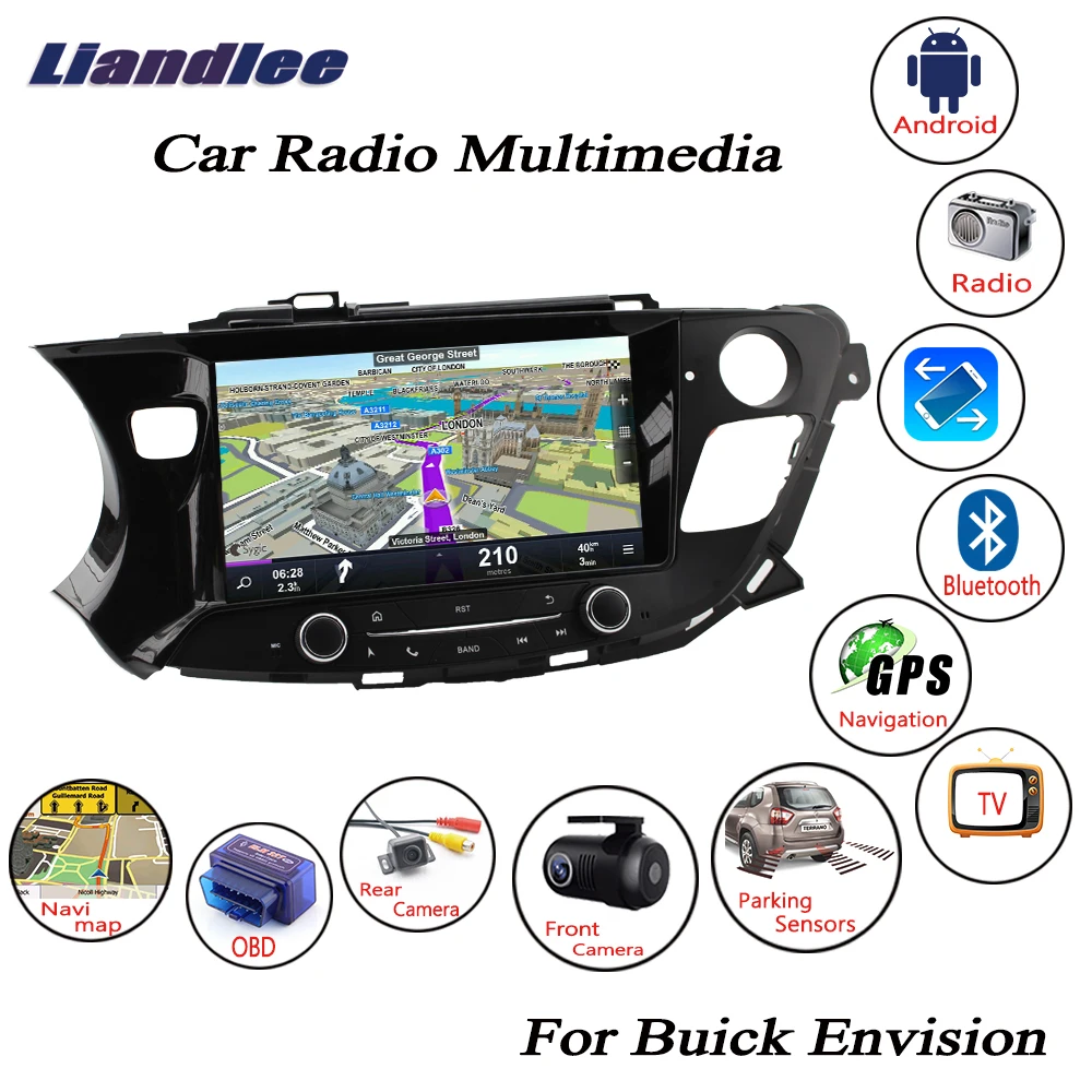 

For Buick Envision 2014~2018 Android Car Radio Player GPS Navi Navigation Maps Camera OBD TV Screen No CD DVD