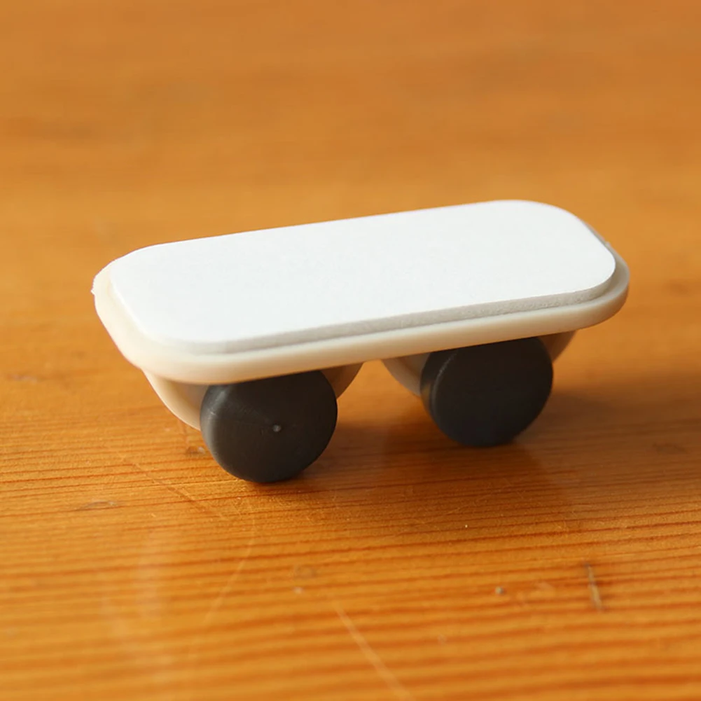 4 шт. креативные ролики ролик шкива бесшумный шкаф ящик самоклеящееся дно кровати