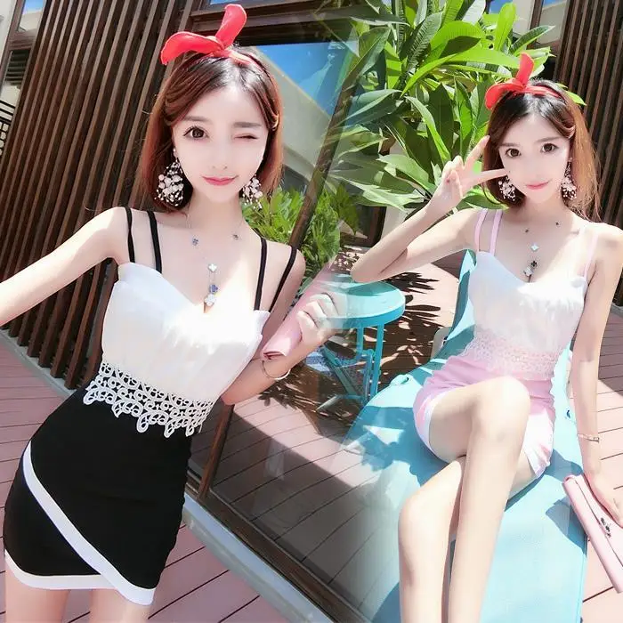 

Summer Women's Dress 2021 Sexy Backless Low Chest Bag Hip Sleeveless Sling Nightclub Dress party mini dress Short skirtdresses