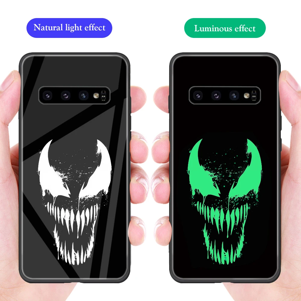 Стекло чехол с принтом Marvel для samsung Galaxy A50 S10 S10e S9 S8 S7 Примечание 10 9 8 A40 A70 A30 A6 A7 A8 A9 J4 J6 J7 плюс Prime чехол Fundas