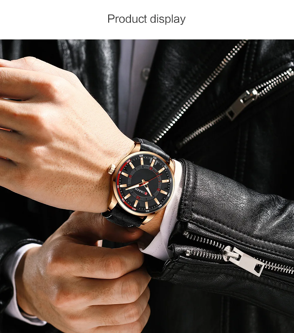 

Curren Brand Men's Watches Casual Sports Leather Male Clock Top Quality Luxury Business Men's Quartz Wrist Watch reloj hombre