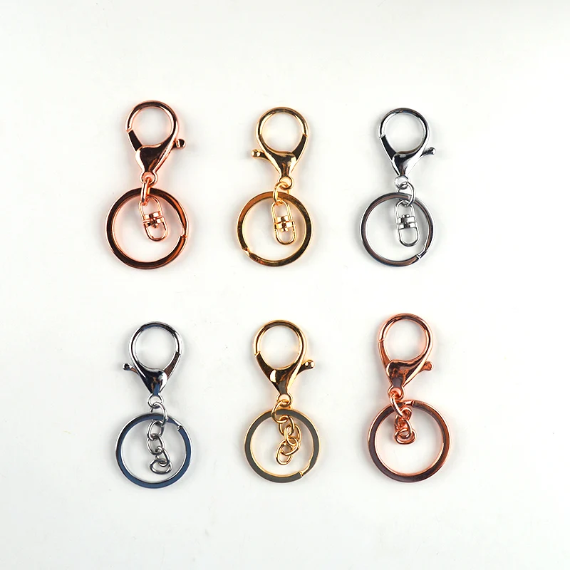 Пряжка Омар розового цвета серебристого металла брелок для ключей застежка DIY