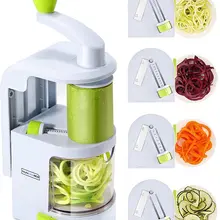 1PC Blades Vegetable Spiralizer Slicer Twister Handheld Spiral Cutter Fruit Grater Cooking Tools Spaghetti Pasta Kitchen Gadget
