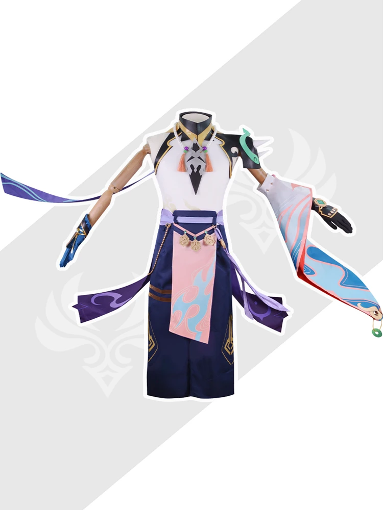 Xiao Costumes Game Genshin Impact Guardian Yasha Cosplay Anime Project Men Tops Pants Accessories Sets Halloween Clothes Adult