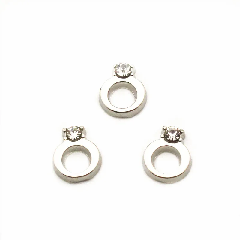 

Оптовая продажа, 10 шт./лот, подвеска-кольцо с кристаллами, Плавающие Подвески для подвесок с памятью, подвески, украшения для творчества