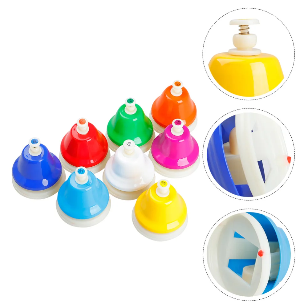 

1 Set of Eight Tone Bells Percussion Bell Percussion Musical Instrument