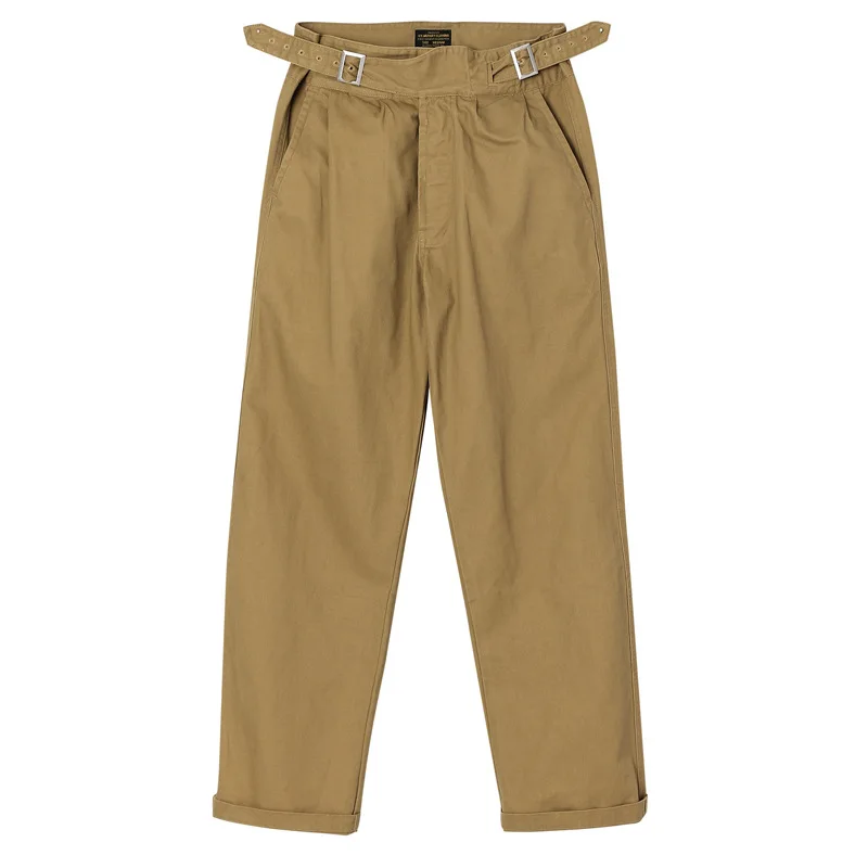 

AMI Khaki men's kuerge military pants casual straight men's overalls loose Gurkha men's pants