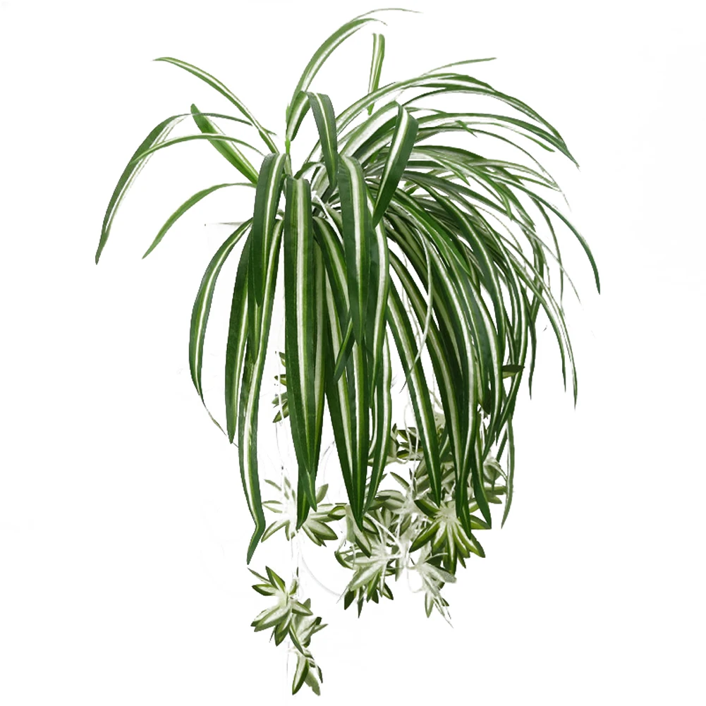 Искусственные цветы хлорофитума шелковые орхидеи настенное моделирование