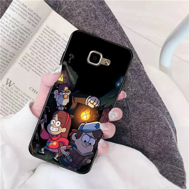 

0 Gravity Fall Series Black Soft Phone Case For Samsung A 9 10 20 30 40 M20 S 30 31 J5(2015) J5prime 6 7 Plus