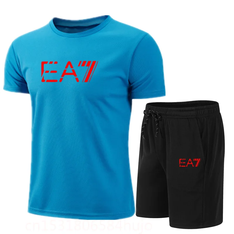 

Men's sportswear, quick drying sportswear, two piece sets, T-shirts and shorts, branded sportswear, sportswear, new year 2021