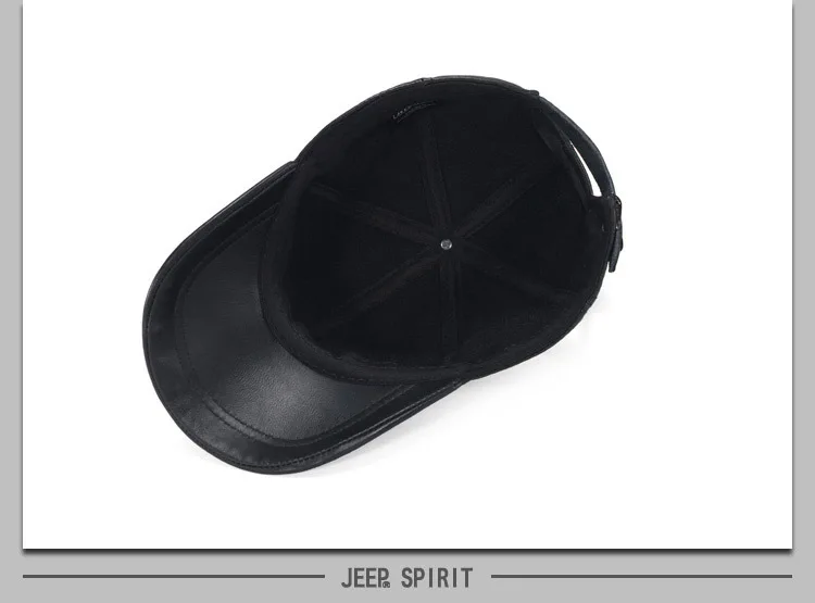 Оригинальная мужская шапка из натуральной кожи JEEP SPIRIT, зимняя шапка s, мужская шапка из овчины, шапка для папы, выходная шляпа gorras para hombre