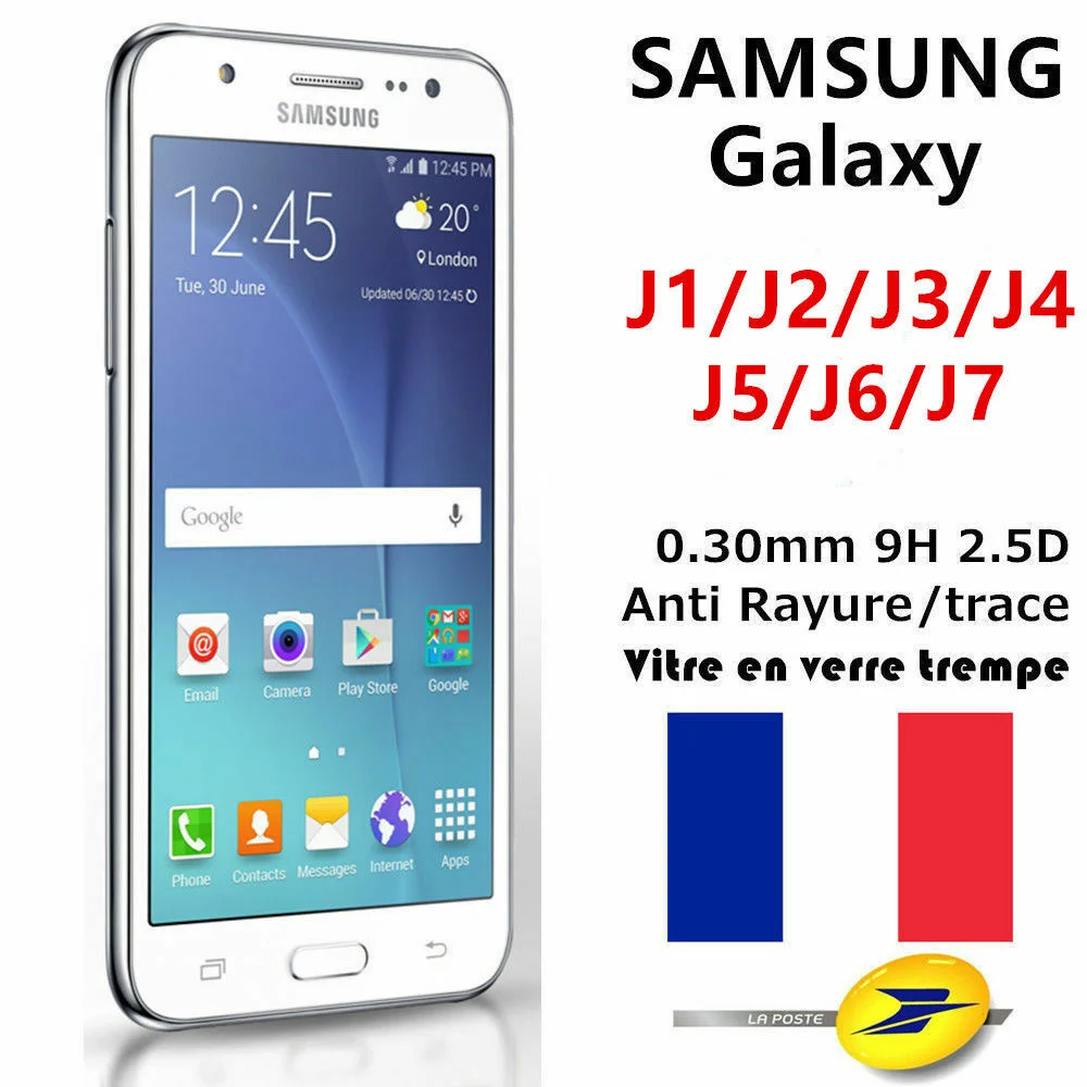 

For Samsung J2,J3,J4,J5,J6 J7 Vitre protection film cran protecteur VERRE TREMPE