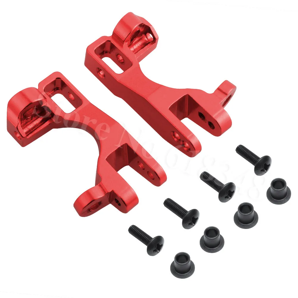 1/10 Traxxas Slash 4x4 алюминиевые левые и правые передние ролики c-ступицы(часть# 6832X) обновленные оп части подходят Stampede LCG/RALLY - Цвет: Red