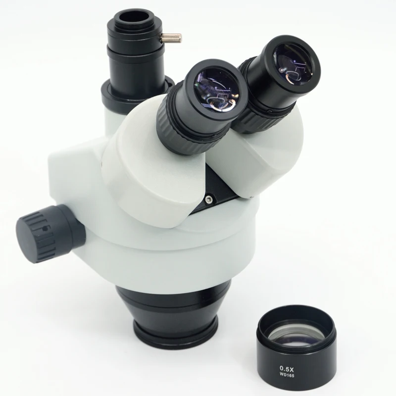 FYSCOPE 3 5x-90X Simul-Focal Тринокулярный зум стерео микроскоп головка может видеть окуляра