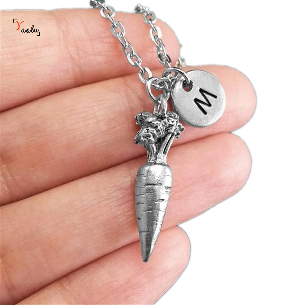 Моркови ожерелье персонализированные украшения морковь кулон на заказ