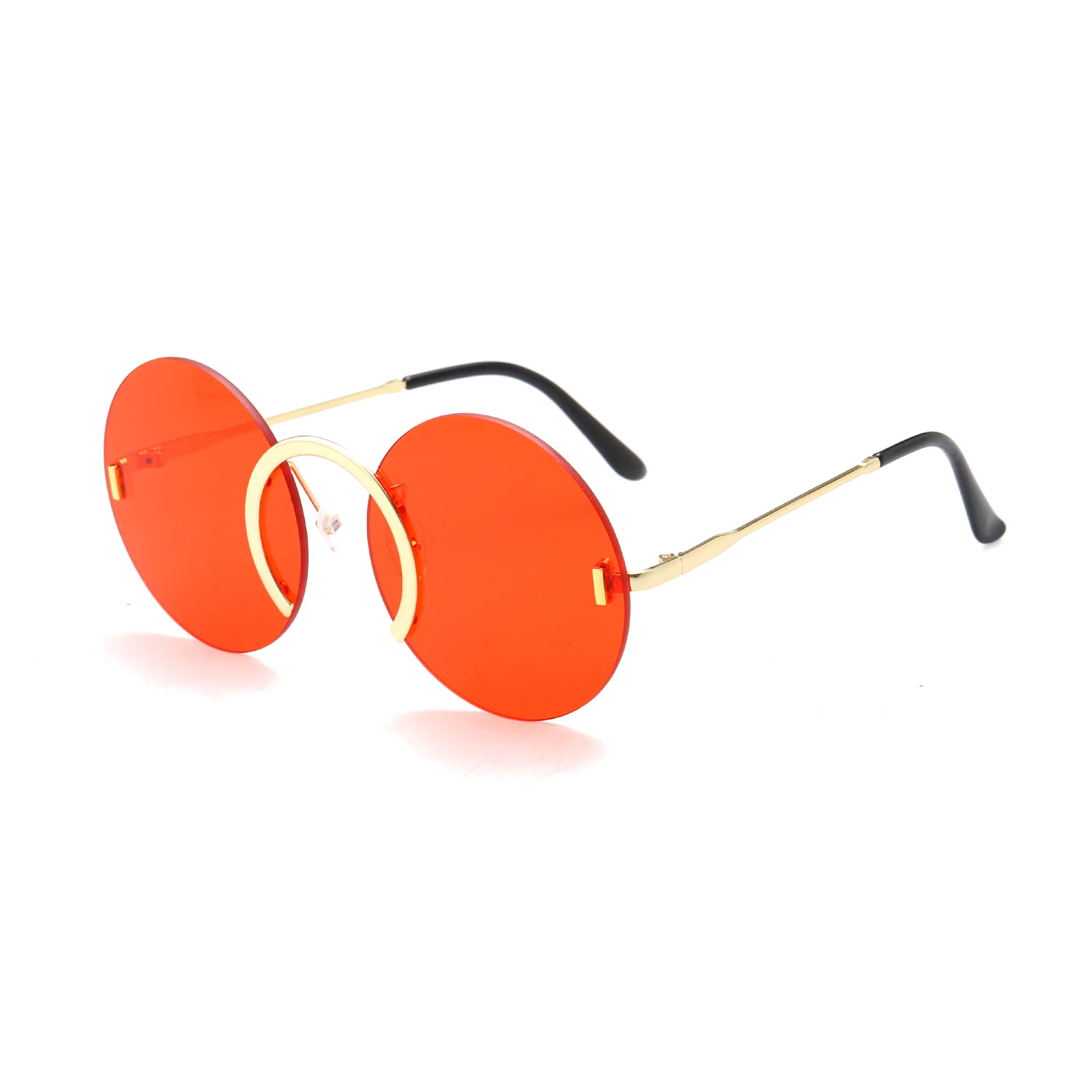 

Rimless Sunglasses Men Women Brand Designer Retro Round Sun Glasses Vintage Male Female Goggles UV400 Oculos Gafas De Sol
