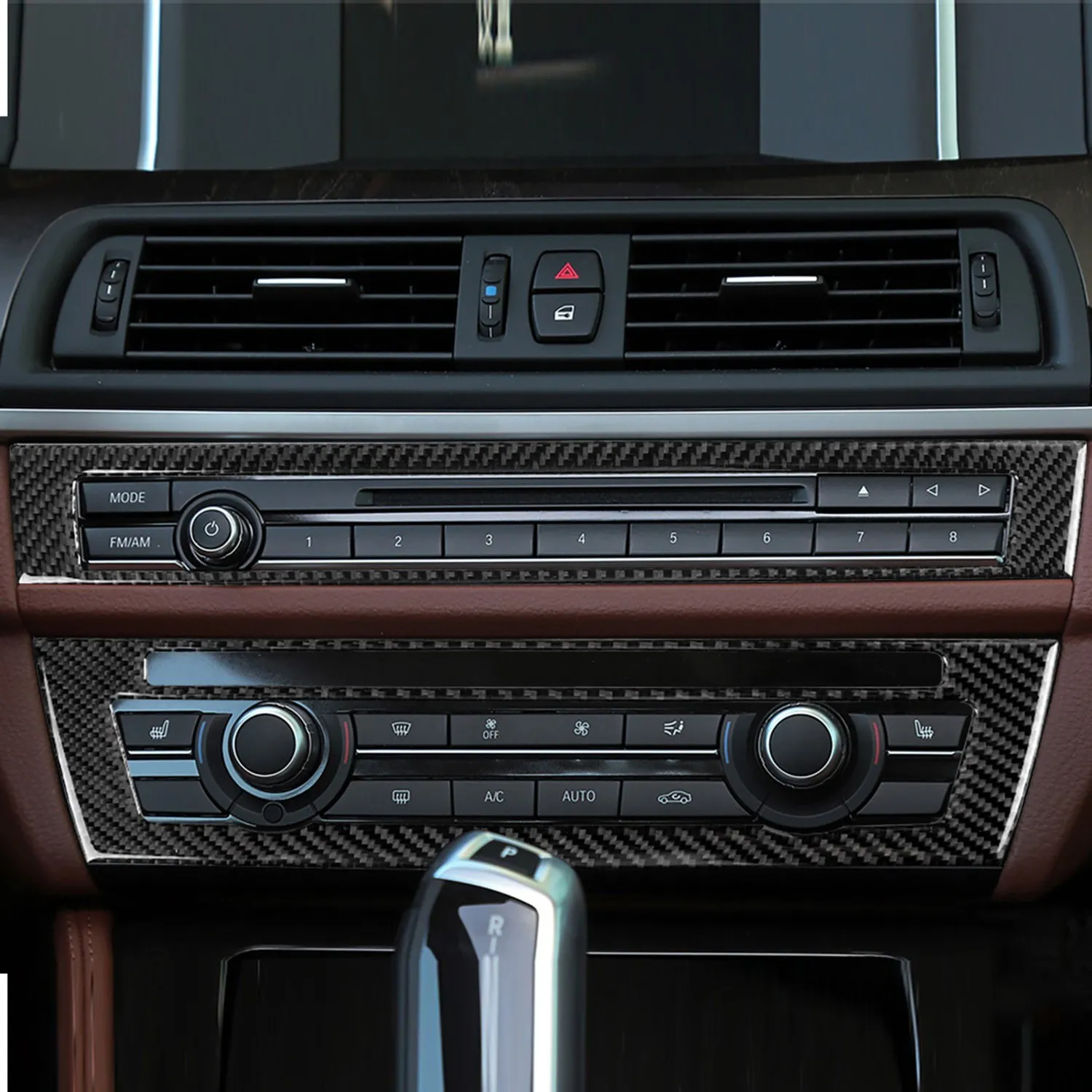 Replacement Black Center CD Player Panel Cover Carbon Fiber Decorative Trim Dash Board Decal | Автомобили и мотоциклы