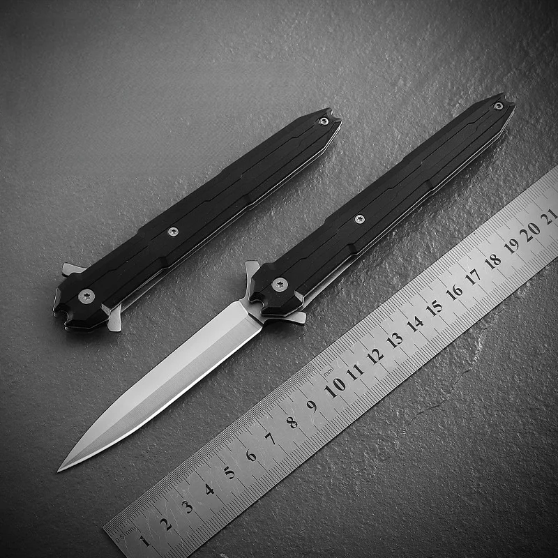 Стальной складной карманный нож D2 портативный Походный для самообороны мини-нож